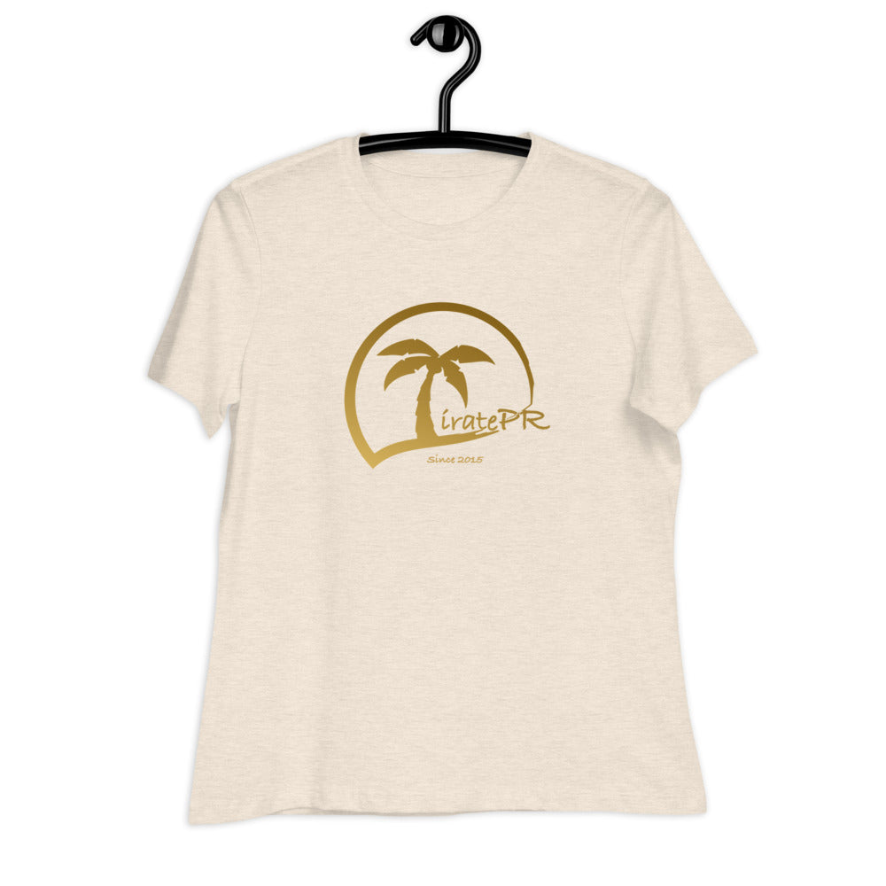 WOMANS RELAXED TSHIRT TIRATEPR GOLD