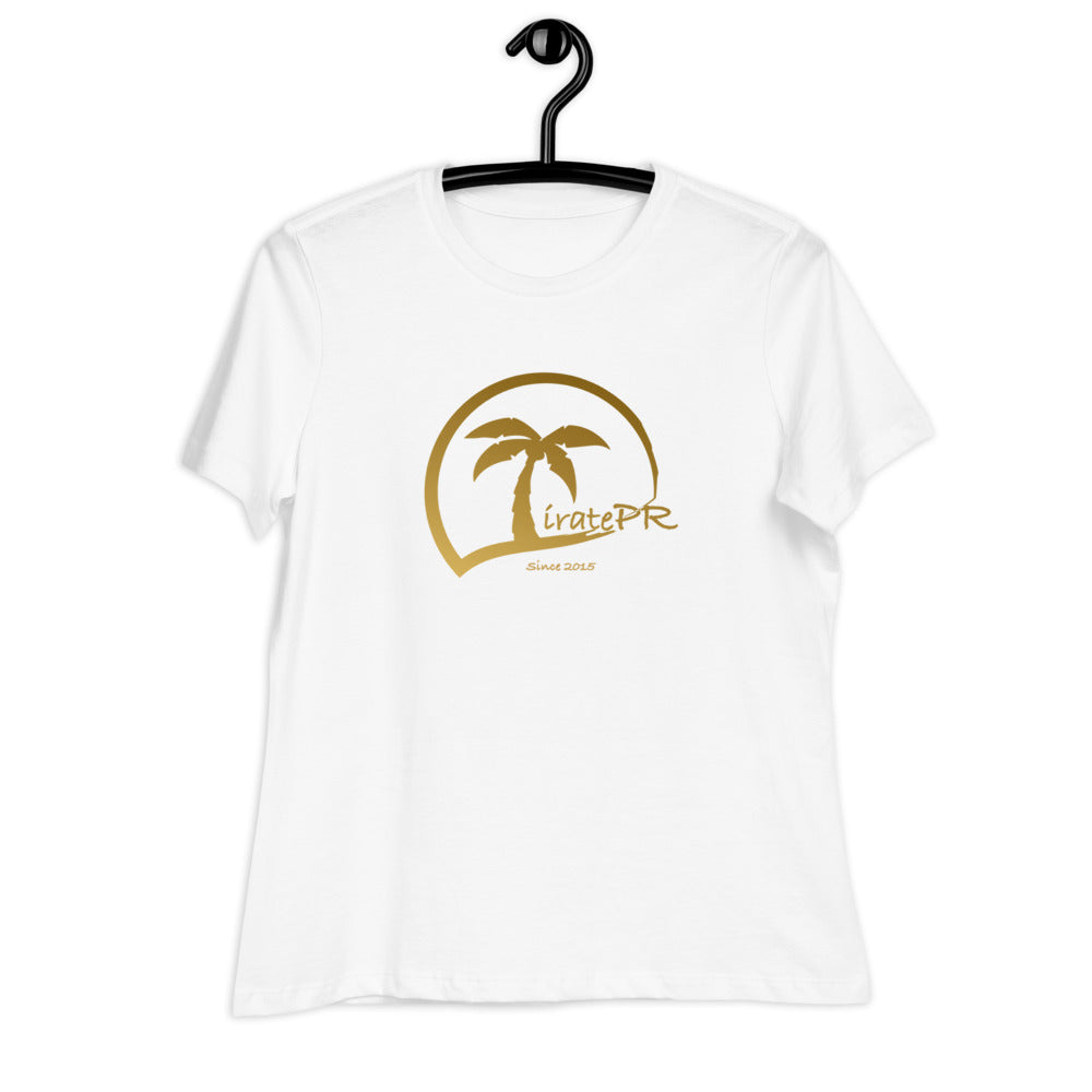 WOMANS RELAXED TSHIRT TIRATEPR GOLD